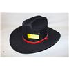 Image 1 : 6 5/8 BLACK FELT COWBOY HAT-ESTATE