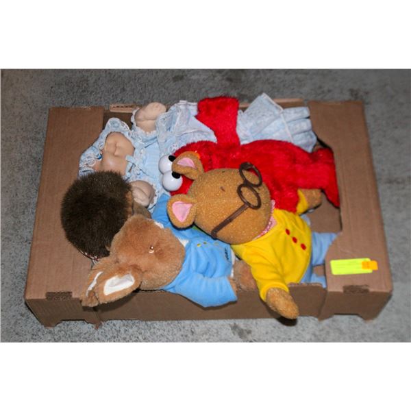 VINTAGE CABBAGE PATCH, ELMO, MONKEY