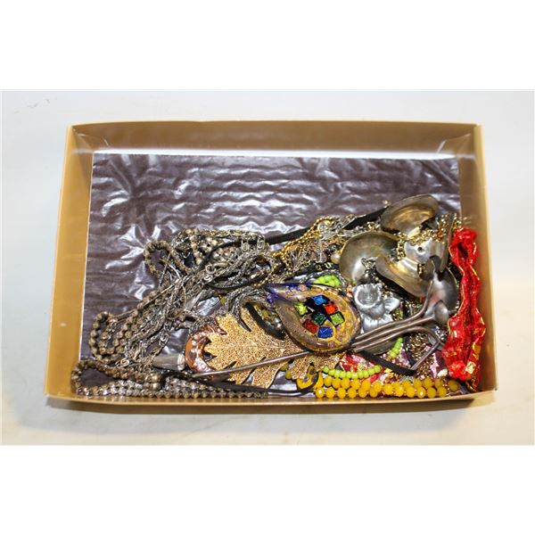 BOX FULL OF ESTATE JEWELRY-ESTATE