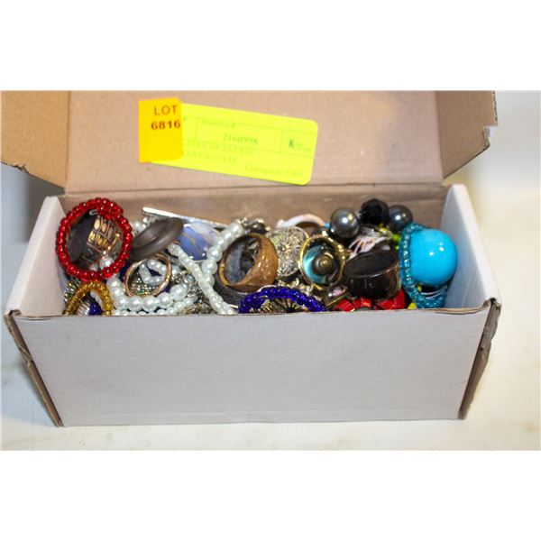 BOX FULL OF ESTATE JEWELRY-ESTATE
