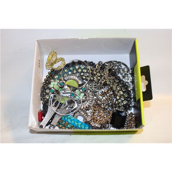 BOX FULL OF ESTATE JEWELRY-ESTATE