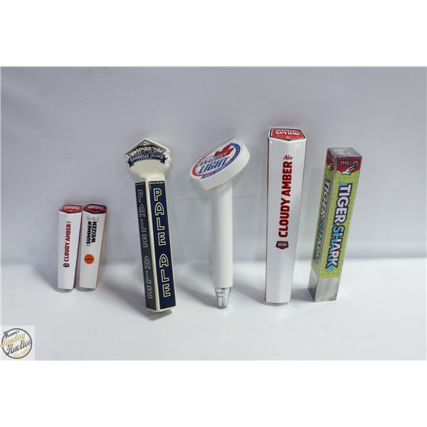 FLAT OF BAR TAP HANDLES (6)