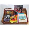 Image 1 : BOX WITH NATURAL CURES AND ASTROLOGY BOOKS