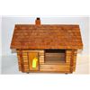 Image 1 : HANDMADE WOODEN CABIN MODEL WITH LIGHT