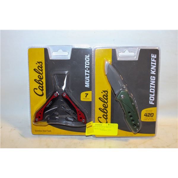 ESTATE CABELAS KNIFE & MULTI TOOL TOGETHER-ESTATE