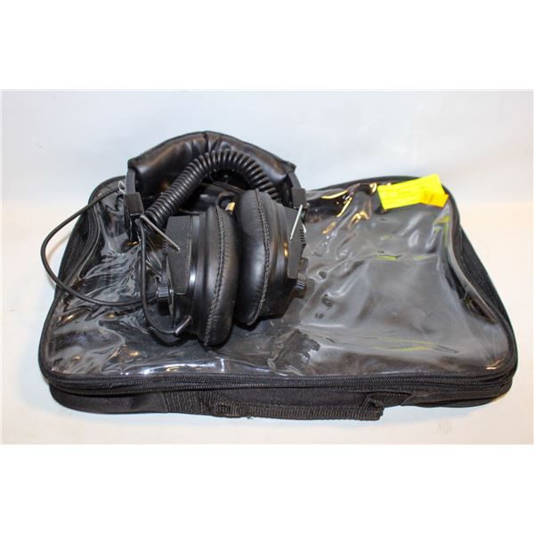 METAL DETECTOR GARRETT HEAD SET-ESTATE