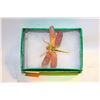 Image 1 : NEW CRYSTAL ROSE QUARTZ DRAGONFLY