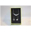 Image 1 : NEW NECKLACE & EARRING SET 7 RHINESTONE