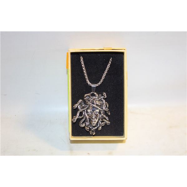 NEW 60 CM SNAKE CHAIN MEDUSA 1.54” X 1.1” SNAKE
