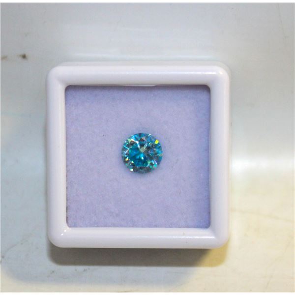 NEW MOISSANITE GRA CERTIFIED 1CT BLUE