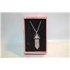 Image 1 : ROSE QUARTZ PENDANT NECKLACE