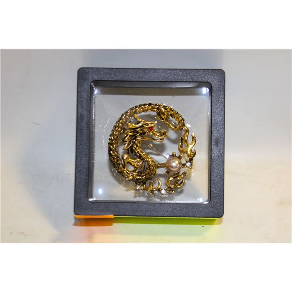 NEW BRONZE TONE 5D DRAGON WITH