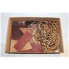 Image 1 : LARGE LOT OF LEATHER PIECES FOR CRAFTS