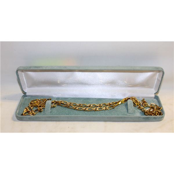 MONET GOLD TONE 30" INCHES 38 GRAMS NECKLACE