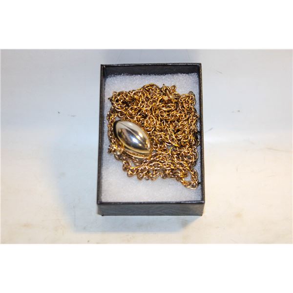 GOLD-TONE DOUBLE ROPE CHAIN NECKLACE WITH