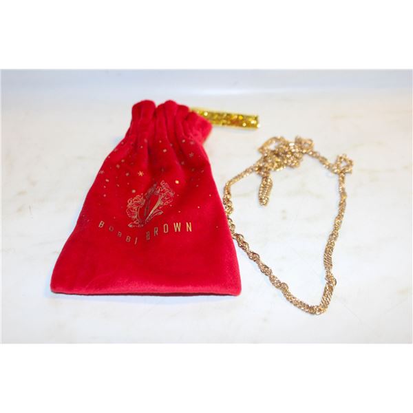 SARAH COVENTRY NECKLACE GOLD TONE 30" CHAIN