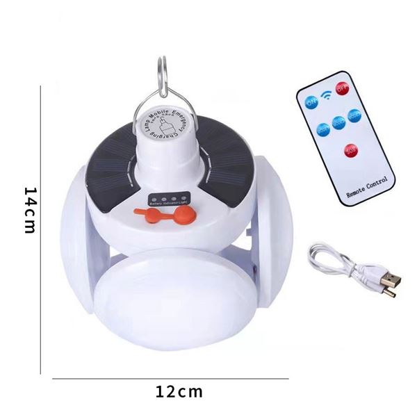 RECHARGEABLE SOLAR CHARGING SOCCER LIGHT BULB