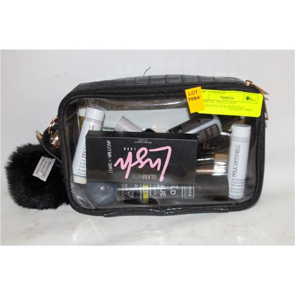COSMETIC TRAVEL BAG CONTAINING NEW PERSONAL