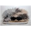 Image 1 : RABBIT & LLAMA FURS, 4 PIECES, FOR CRAFTS
