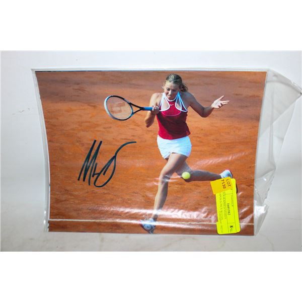 3 AUTOGRAPHED MARIA SHARAPOVA PICS W COA