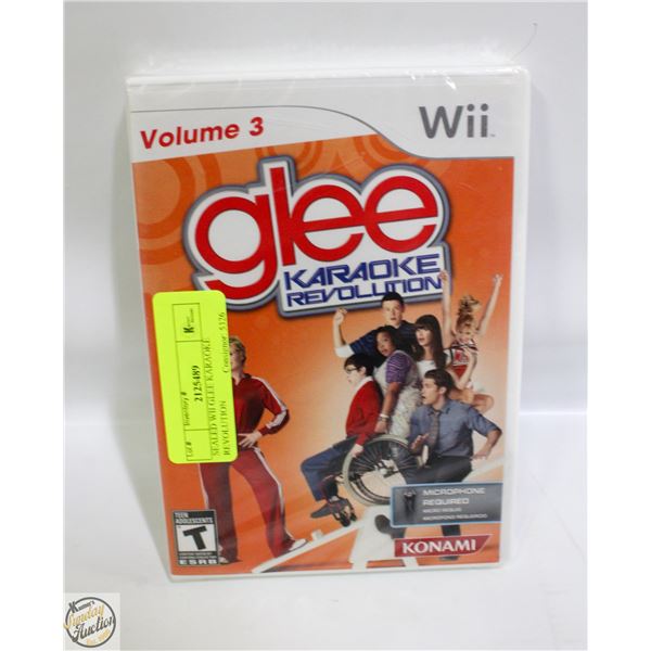 SEALED WII GLEE KARAOKE REVOLUTION