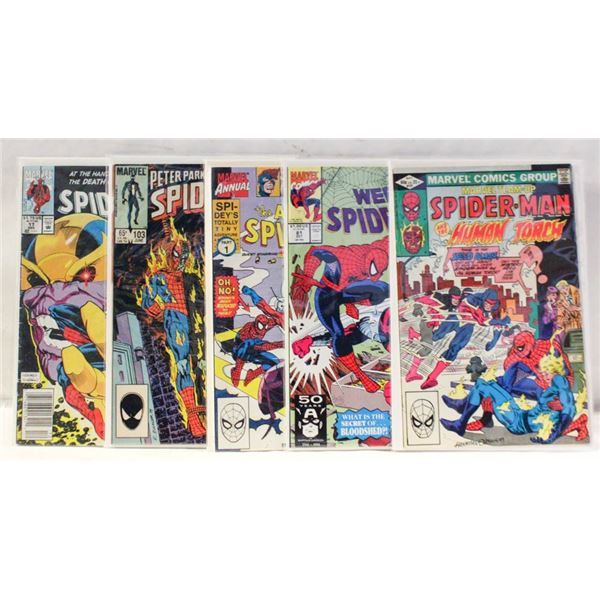 MARVEL COMICS LOT OF VINTAGE SPIDER MAN COMICS