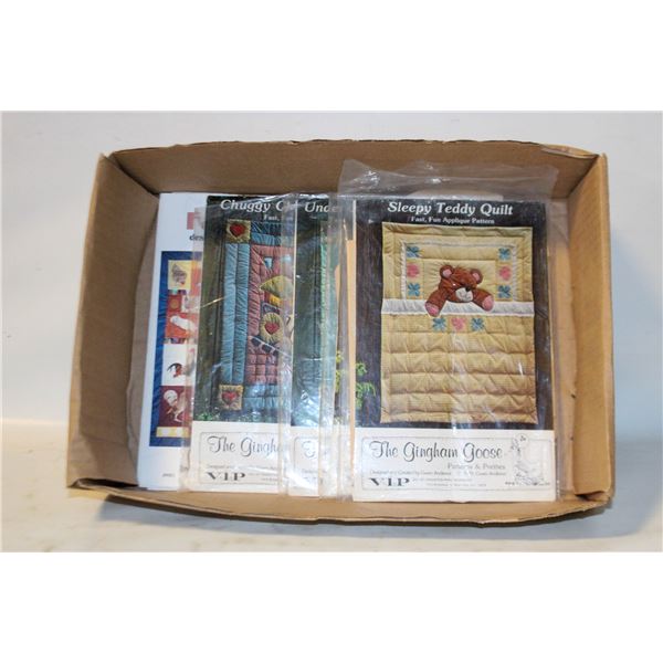 QUILT APPLIQUE PATTERNS - TEDDY BEAR,