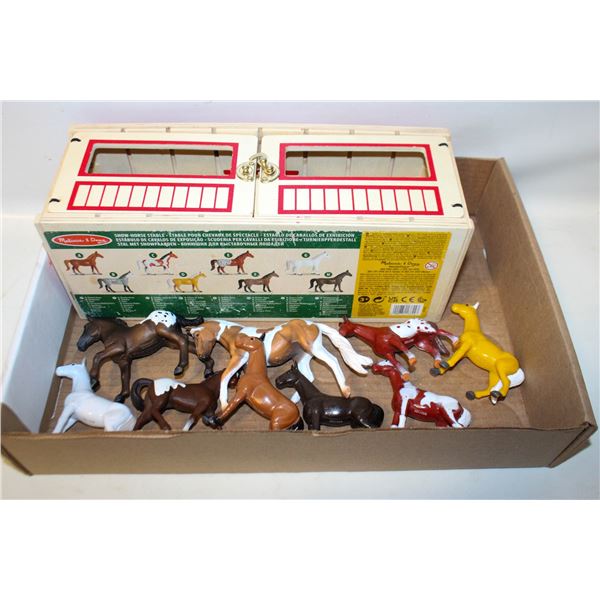 MELISSA & DOUG HORSES & WOOD HORSE