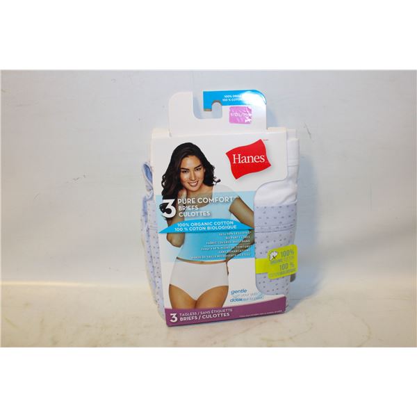NEW HANES 3 TAGLESS BRIEFS 2XL
