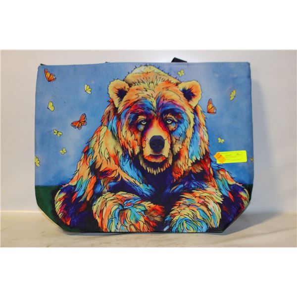 INDIGENOUS ART TOTE BAG 20"X15"X6" SPRING
