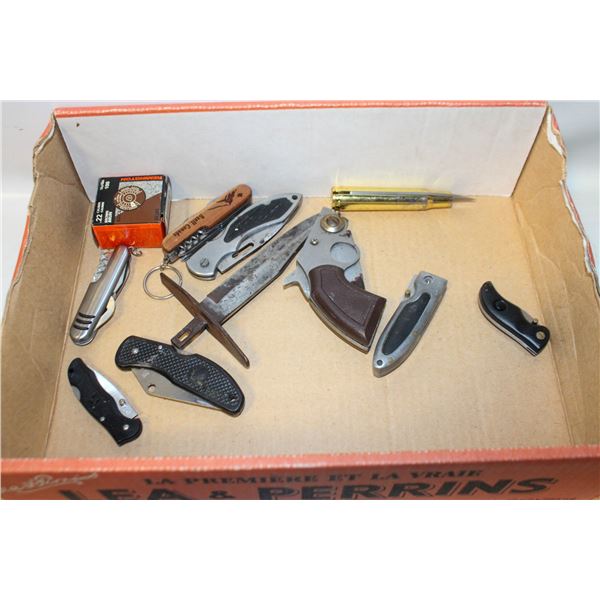 POCKET KNIFES ASSORTED (ALL NEED CLEANING)