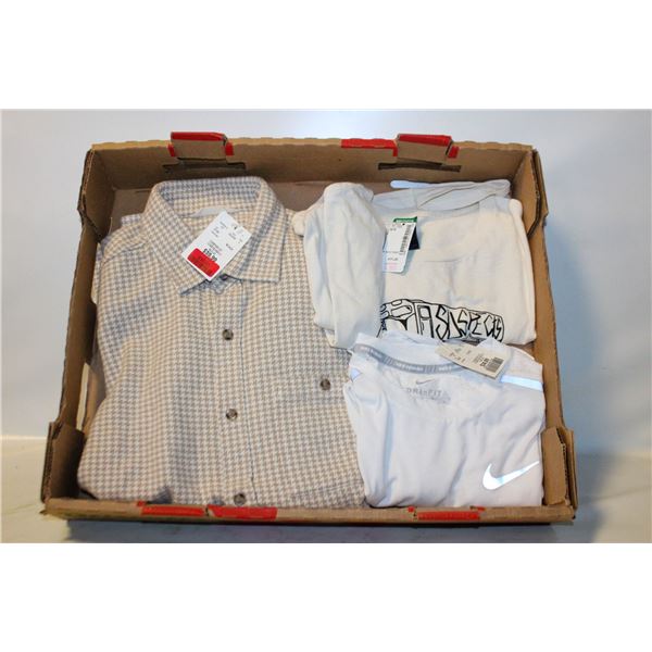3 NEW MEN’S SHIRTS. NIKE SMALL, MEDIUM GRAPHIC