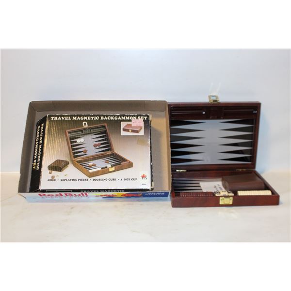 NEW OLD DELUXE BACKGAMMON IN CASE