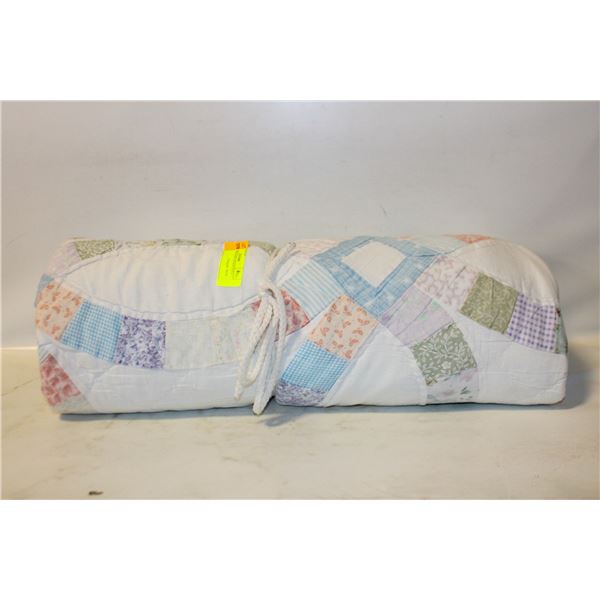 VINTAGE WEDDING RINGS QUILT 7 FT X 7 FT