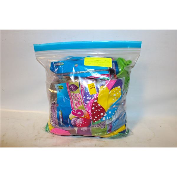 BALLOONS, ASSORTED SIZES & COLORS