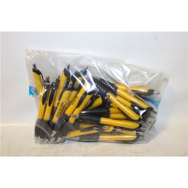 40 BLUE INK PENS LOT