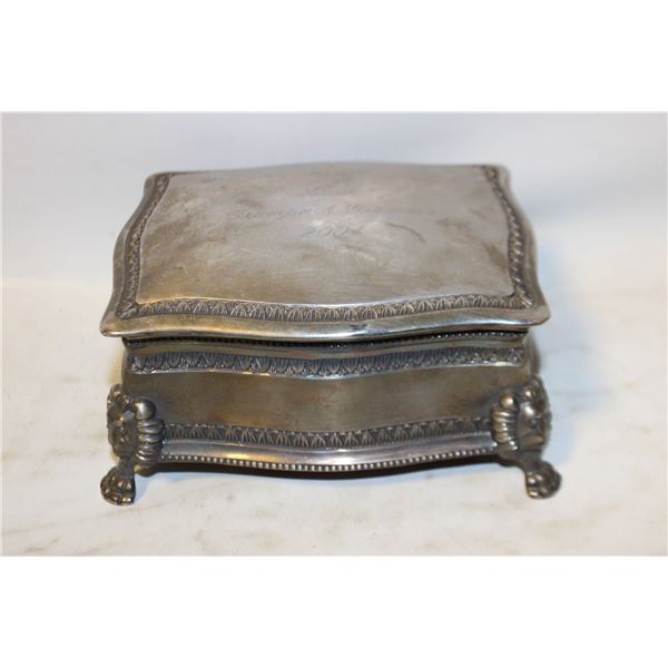 SILVER JEWELLRY BOX (1.5 POUNDS)