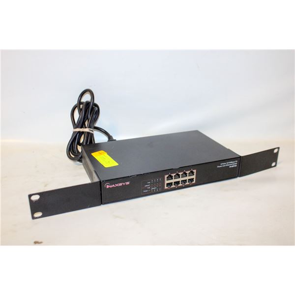 INAXSYS IN-88POE - 8 PORT OVER ETHERNET SWITCH