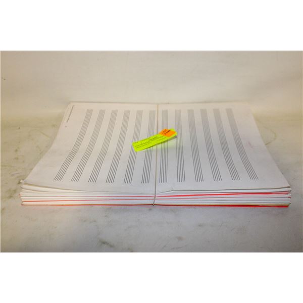 LOT OF MUSIC MANUSCRIPT PAPER