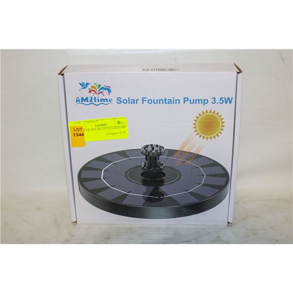 NEW 3.5W SOLAR FOUNTAIN PUMP