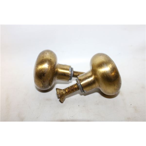 ANTIQUE BRASS DOOR HANDLES