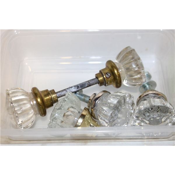 ANTIQUE CRYSTAL DOOR HANDLES