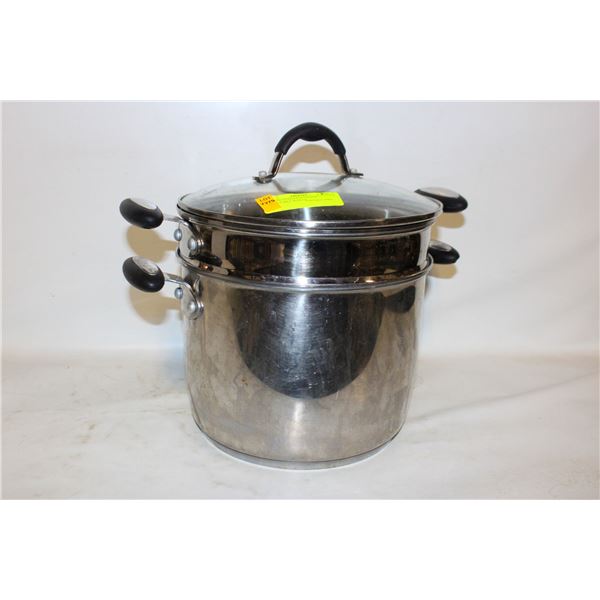 ONEIDA STAINLESS STOCK POT/DOUBLE BOILER