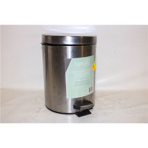 STAINLESS STEP GARBAGE CAN