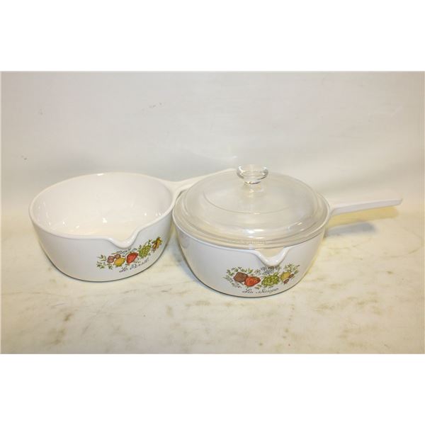 2X VINTAGE CORNING SPICE OF LIFE LA SAUGE