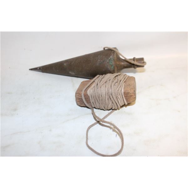 HEAVY BRASS PLUMB BOB VINTAGE