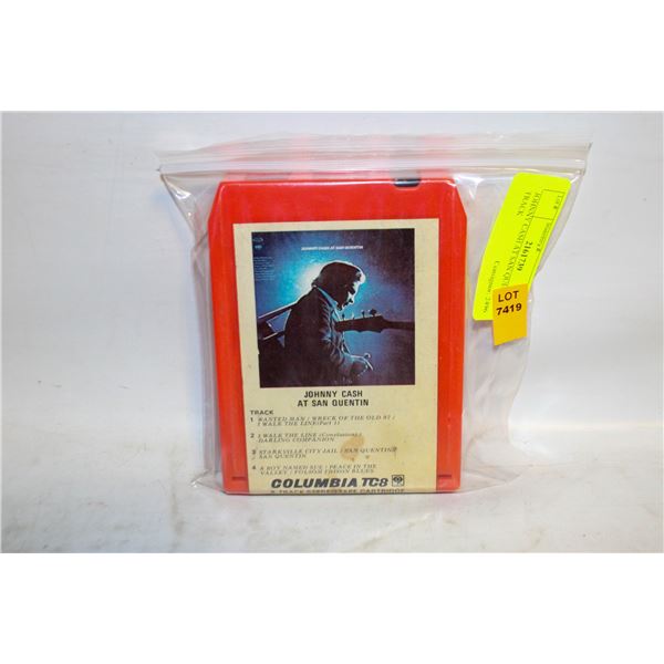 JOHNNY CASH AT SAN QUENTIN 8 TRACK