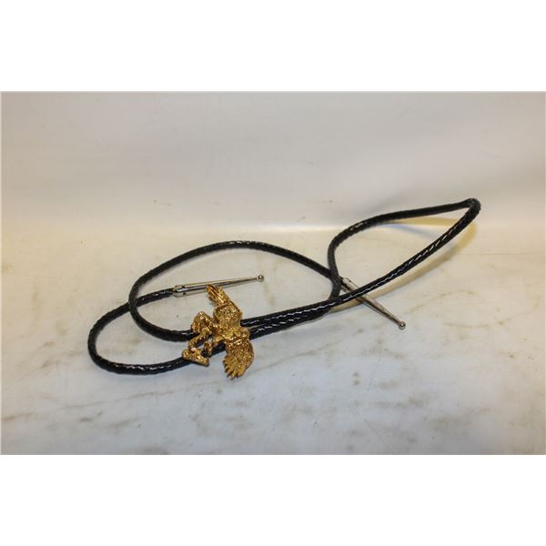 GOLD EAGLE BOLO TIE