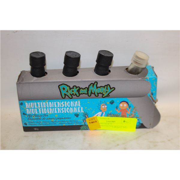 RICKY AND MORTY MULTIDIMENSIONAL HOT SAUCE