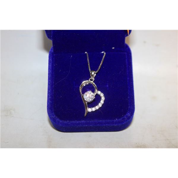 NEW HEART SHAPED PENDANT S925 STAMP ITALY